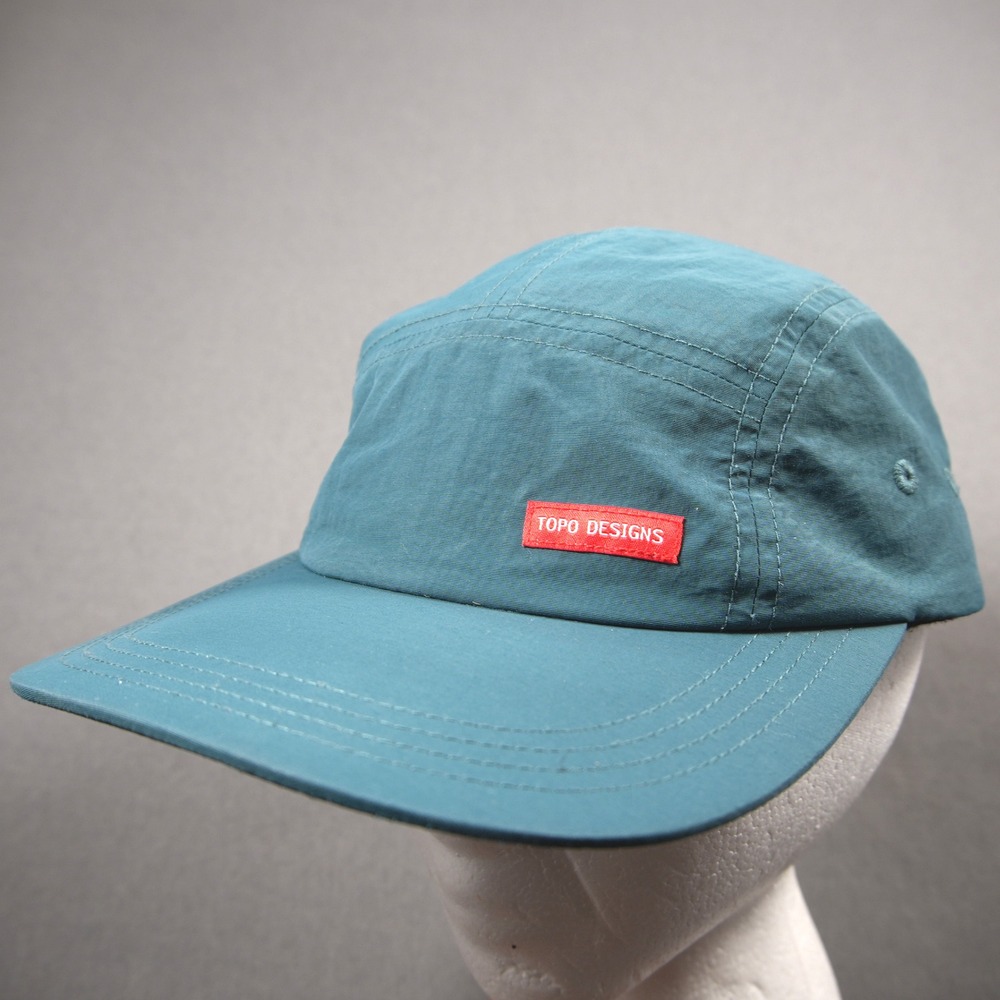 Topo Designs Nylon 5 Panel Adjustable Men Hat One Size Hiking Lightweight Skate